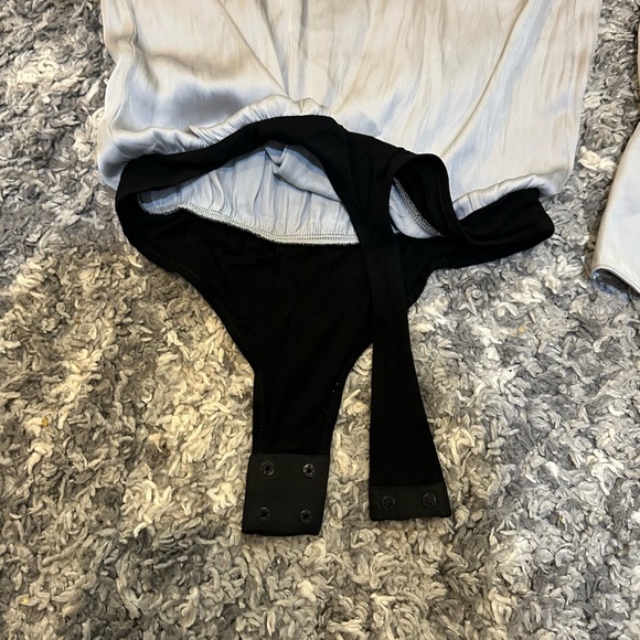 PAIGE Women's Saffron Thong Bodysuit in Cloud Grey - Picture 6 of 8